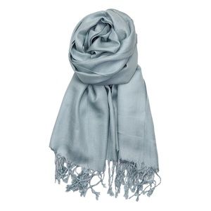 Pale Teal Soft Silky Pashmina Scarf Shawl Wrap